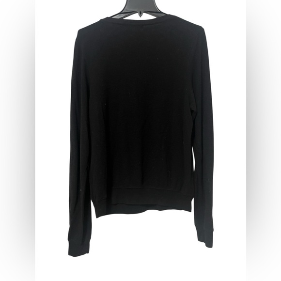 Wildfox baggy pull over size small “someone at the North Pole loves me” black - Picture 3 of 5